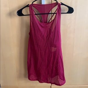 Lululemon Pink Workout Top w/ Built in Bra